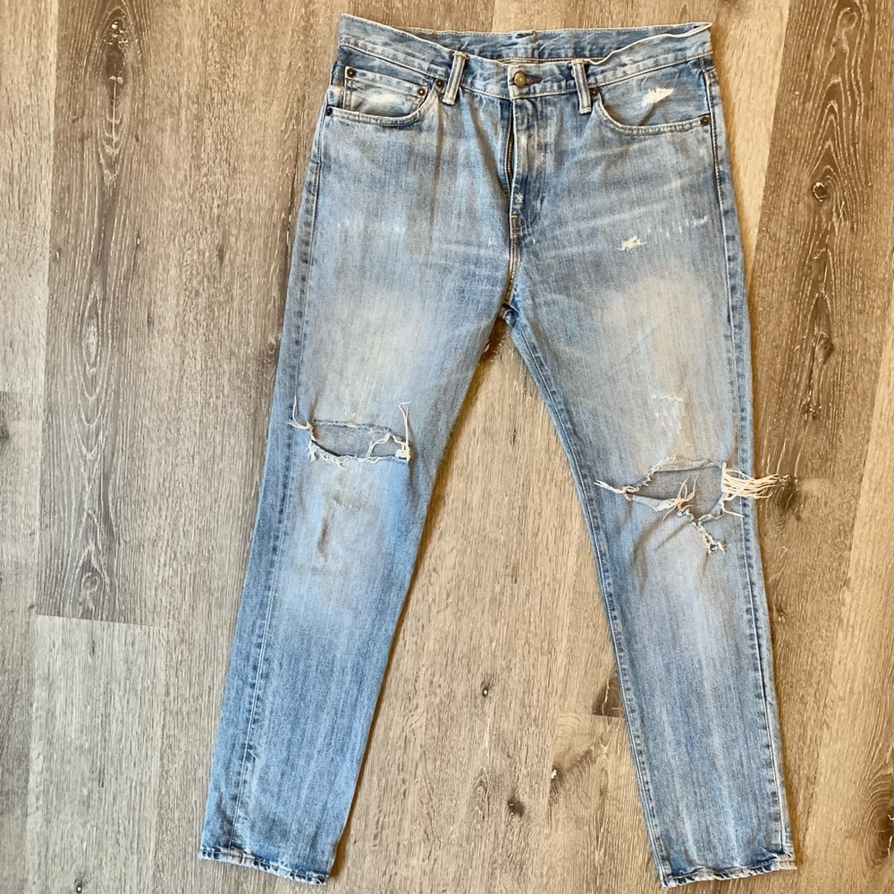 LEVI’S 511 Skinny Slim Fit Distressed Jeans